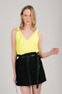 Pesca Ribbed Top in Neon Green